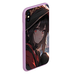 Чехол iPhone XS Max матовый Konosuba Мэгумин cute, цвет: 3D-сиреневый — фото 2