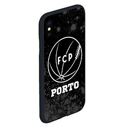 Чехол iPhone XS Max матовый Porto sport на темном фоне, цвет: 3D-черный — фото 2