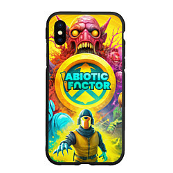 Чехол iPhone XS Max матовый Abiotic Factor персонажи и монстры, цвет: 3D-черный