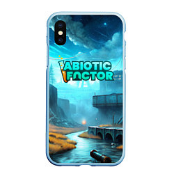 Чехол iPhone XS Max матовый Abiotic Factor производство, цвет: 3D-голубой