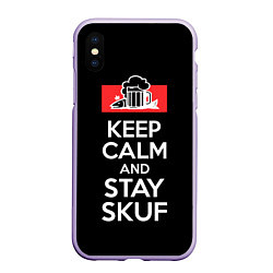 Чехол iPhone XS Max матовый Keep calm and stay skuf