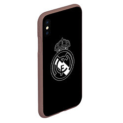 Чехол iPhone XS Max матовый Barcelona fc sport club, цвет: 3D-коричневый — фото 2