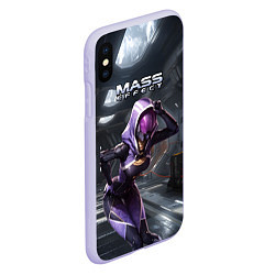 Чехол iPhone XS Max матовый Mass Effect ТалиЗора, цвет: 3D-светло-сиреневый — фото 2