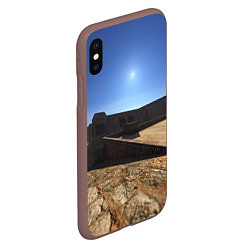 Чехол iPhone XS Max матовый Dust2 full 3d 4k, цвет: 3D-коричневый — фото 2