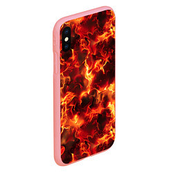 Чехол iPhone XS Max матовый Огненный элементаль, цвет: 3D-баблгам — фото 2