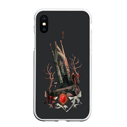 Чехол iPhone XS Max матовый Bloodborne - Отец Гаскойн, цвет: 3D-белый