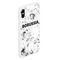 Чехол iPhone XS Max матовый Borussia dirty ice, цвет: 3D-белый — фото 2