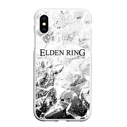 Чехол iPhone XS Max матовый Elden Ring white graphite, цвет: 3D-белый