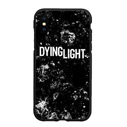 Чехол iPhone XS Max матовый Dying Light black ice, цвет: 3D-черный