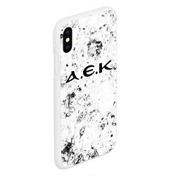 Чехол iPhone XS Max матовый AEK Athens dirty ice, цвет: 3D-белый — фото 2