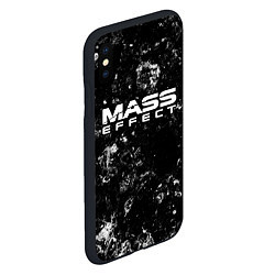 Чехол iPhone XS Max матовый Mass Effect black ice, цвет: 3D-черный — фото 2