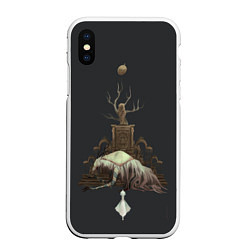 Чехол iPhone XS Max матовый Bloodborne Bosses - Викарий Амелия, цвет: 3D-белый