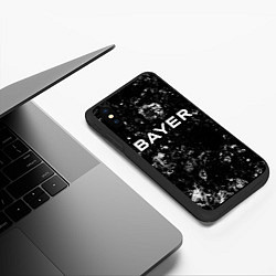 Чехол iPhone XS Max матовый Bayer 04 black ice, цвет: 3D-черный — фото 2