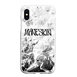 Чехол iPhone XS Max матовый Maneskin white graphite, цвет: 3D-белый