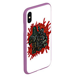 Чехол iPhone XS Max матовый Крюгер и Nikto, цвет: 3D-фиолетовый — фото 2