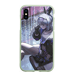 Чехол iPhone XS Max матовый Honkai Star Rail Silver Wolf