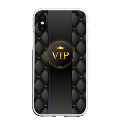 Чехол iPhone XS Max матовый VIP person, цвет: 3D-белый