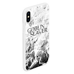 Чехол iPhone XS Max матовый Goblin Slayer white graphite, цвет: 3D-белый — фото 2