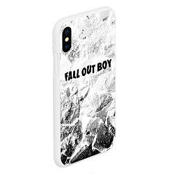 Чехол iPhone XS Max матовый Fall Out Boy white graphite, цвет: 3D-белый — фото 2