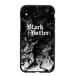 Чехол iPhone XS Max матовый Black Butler black graphite
