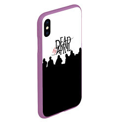 Чехол iPhone XS Max матовый Dead by april rock, цвет: 3D-фиолетовый — фото 2