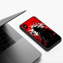 Чехол iPhone XS Max матовый Призрак самурая Ghost of Tsushima, цвет: 3D-черный — фото 2
