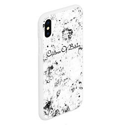 Чехол iPhone XS Max матовый Children of Bodom dirty ice, цвет: 3D-белый — фото 2