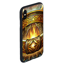 Чехол iPhone XS Max матовый Магическое кольцо Elden Ring, цвет: 3D-черный — фото 2