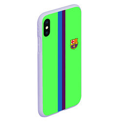 Чехол iPhone XS Max матовый Barcelona fc sport line, цвет: 3D-светло-сиреневый — фото 2