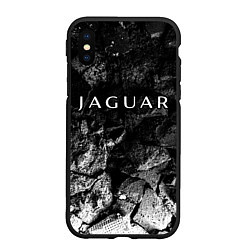 Чехол iPhone XS Max матовый Jaguar black graphite