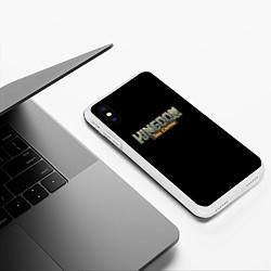 Чехол iPhone XS Max матовый Kingdom rpg, цвет: 3D-белый — фото 2
