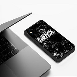 Чехол iPhone XS Max матовый One Piece black ice, цвет: 3D-черный — фото 2