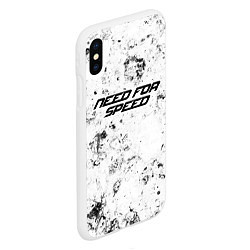 Чехол iPhone XS Max матовый Need for Speed dirty ice, цвет: 3D-белый — фото 2