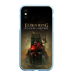 Чехол iPhone XS Max матовый Elden ring Shadow of the erdtree, цвет: 3D-голубой