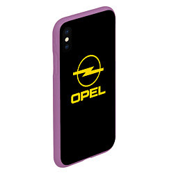 Чехол iPhone XS Max матовый Opel yellow, цвет: 3D-фиолетовый — фото 2