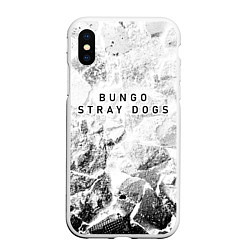 Чехол iPhone XS Max матовый Bungo Stray Dogs white graphite, цвет: 3D-белый