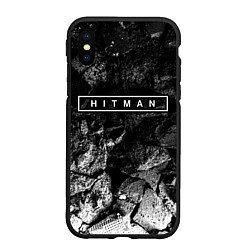 Чехол iPhone XS Max матовый Hitman black graphite