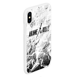 Чехол iPhone XS Max матовый Akame ga Kill white graphite, цвет: 3D-белый — фото 2