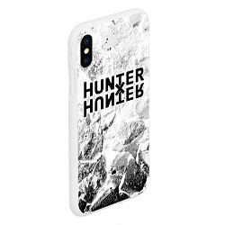 Чехол iPhone XS Max матовый Hunter x Hunter white graphite, цвет: 3D-белый — фото 2