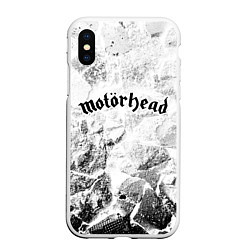 Чехол iPhone XS Max матовый Motorhead white graphite, цвет: 3D-белый