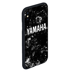 Чехол iPhone XS Max матовый Yamaha black ice, цвет: 3D-черный — фото 2