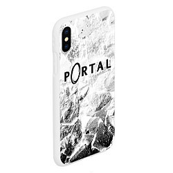 Чехол iPhone XS Max матовый Portal white graphite, цвет: 3D-белый — фото 2