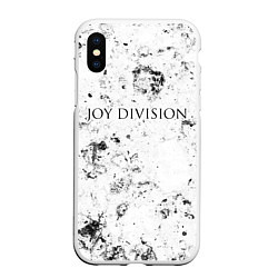 Чехол iPhone XS Max матовый Joy Division dirty ice, цвет: 3D-белый