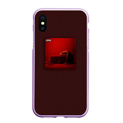Чехол iPhone XS Max матовый Bad Omens, цвет: 3D-сиреневый