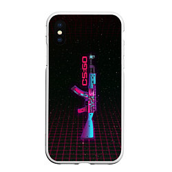 Чехол iPhone XS Max матовый AK-47 Neon Rider - CS:GO