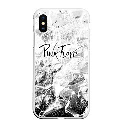 Чехол iPhone XS Max матовый Pink Floyd white graphite, цвет: 3D-белый