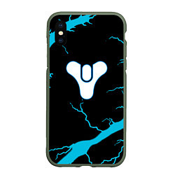 Чехол iPhone XS Max матовый Destiny storm, цвет: 3D-темно-зеленый