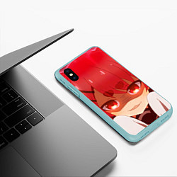 Чехол iPhone XS Max матовый Моя подруга олениха Нокотан Нэко Нэкоямада, цвет: 3D-мятный — фото 2