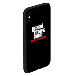 Чехол iPhone XS Max матовый GTA мультиплеер, цвет: 3D-черный — фото 2