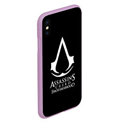 Чехол iPhone XS Max матовый Assassins Creed brotherhood, цвет: 3D-сиреневый — фото 2